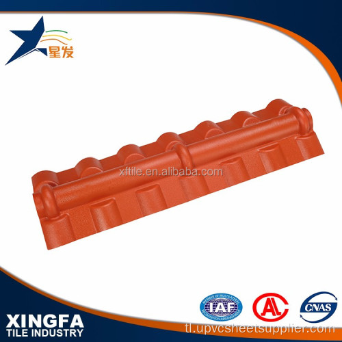Anti-UV PVC ASA plastic tilted roof ridge tile